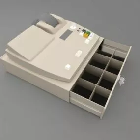 Store Cash Register 3d model
