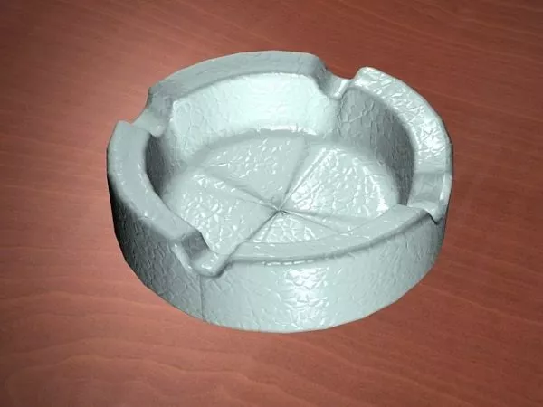 Lit Cigarette Ashtray 3d model