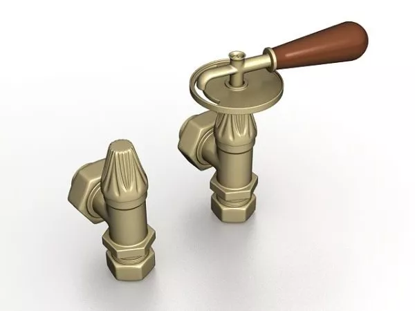 Bronze Gate Valve 3d model