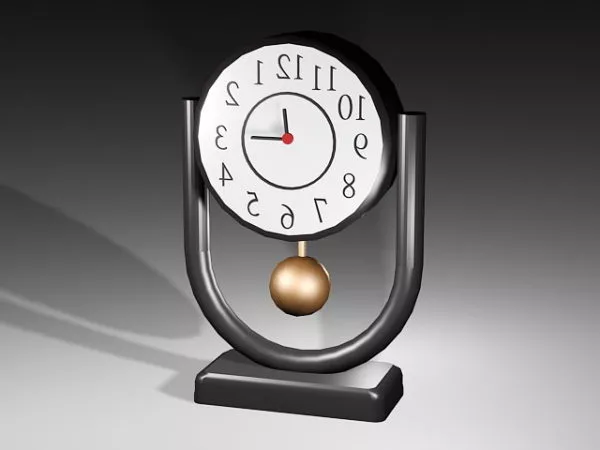 Clock Gadget Flower Shape 3d model