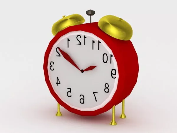 Wall Clock Rainbow Texture 3d model