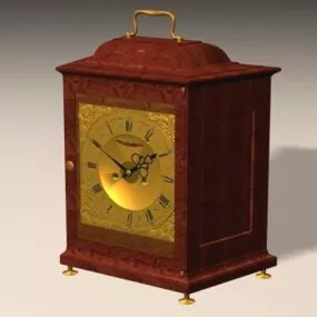Living Room Antique Mantel Clock 3d model