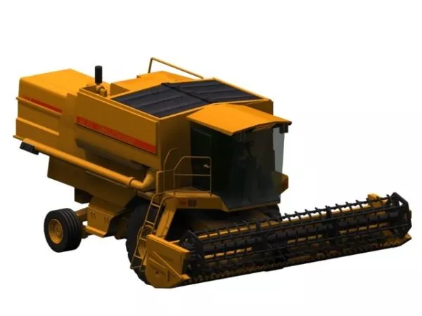 Industrial Combine Harvester 3d model Industrial Combine Harvester 3d model