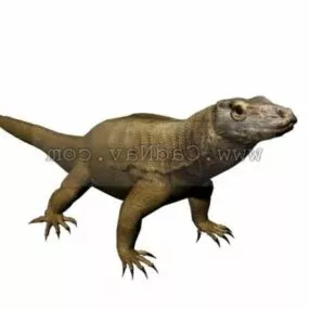 Wild Komodo Dragon Animal 3d model
