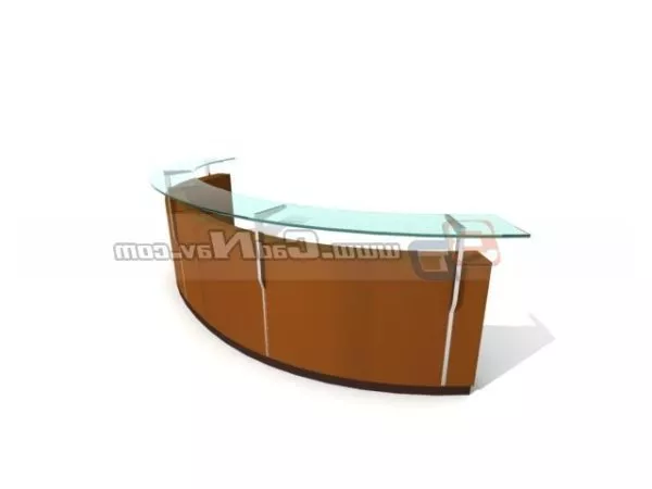 Salon Store Reception Desk 3d model Salon Store Reception Desk 3d model