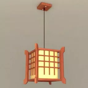 Japanese Pendant Light 3d model