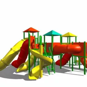 Outdoor Children Play-set Equipments 3d model