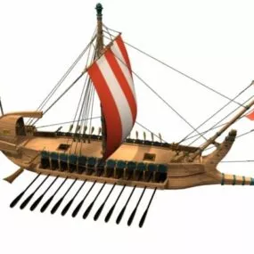 Watercraft Ancient Greek Warship 3d model