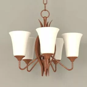 Vintage Home Chandelier 3d model