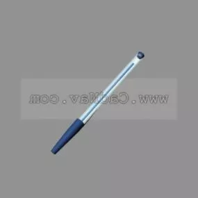 School Ballpoint Pen 3d model