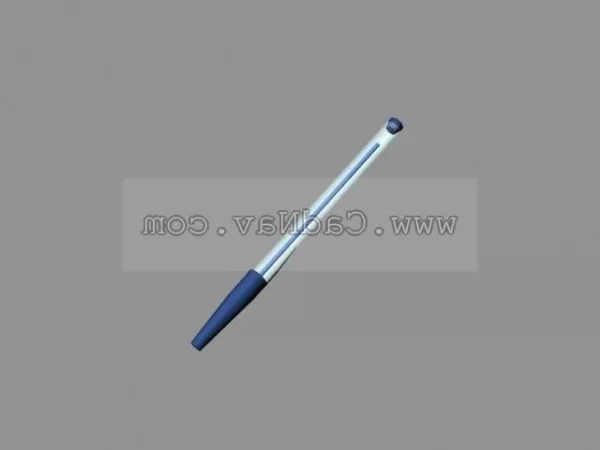 White Digital Pen 3d model