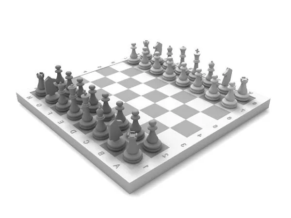 Classic Chess Game Set 3d model