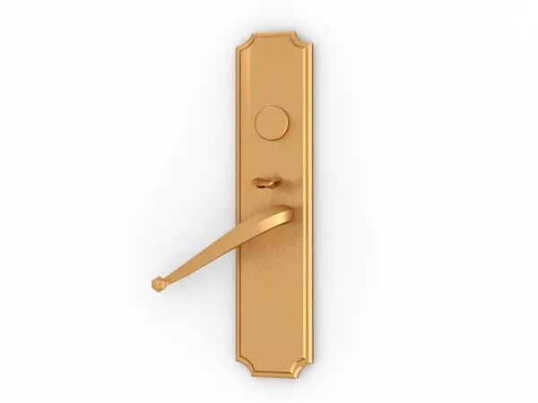 Home Brass Lever Door Handle 3d model Home Brass Lever Door Handle 3d model