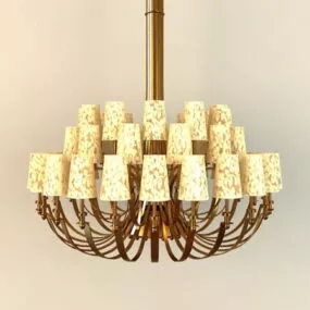 Living Room New Classic Chandelier 3d model