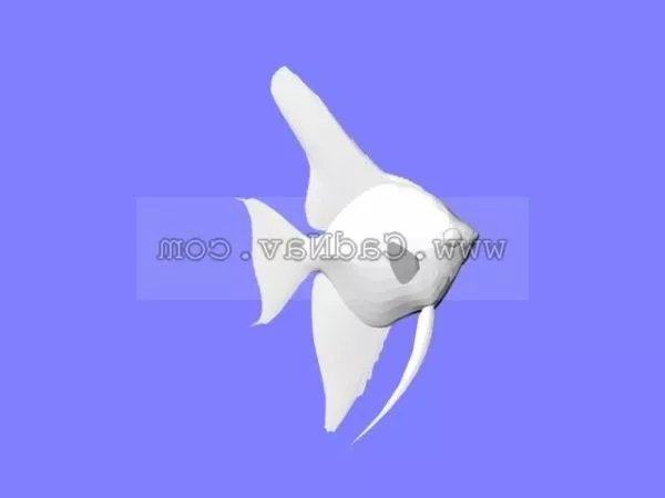 Golden Fish Decoration 3d model