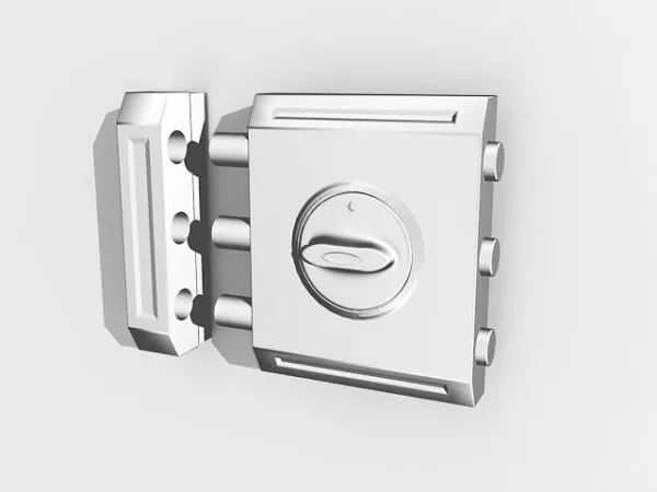 Rustic Padlock, Old Lock 3d model