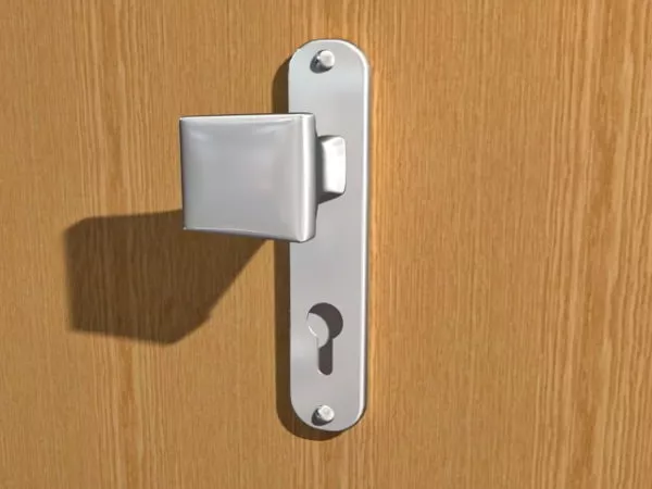 Padlock With Key 3d model