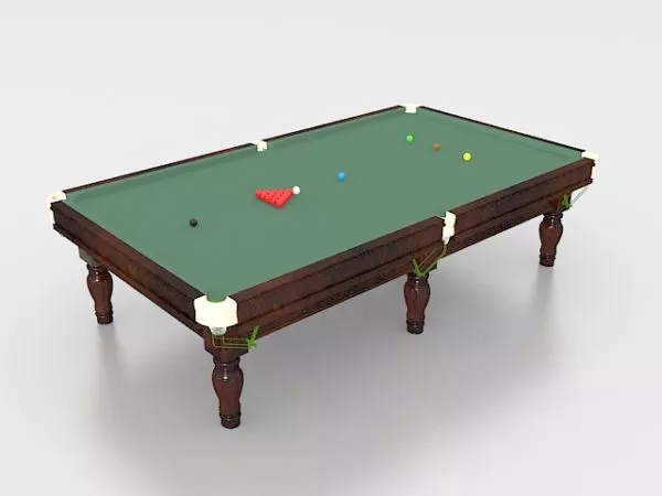Billiards Snooker Table And Balls 3d model Billiards Snooker Table And Balls 3d model