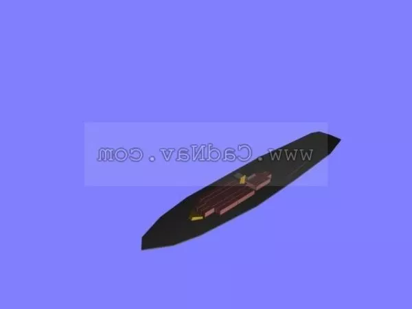 Watercraft Small Cargo Ship 3d model Watercraft Small Cargo Ship 3d model