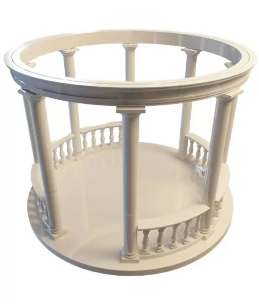 Roman Architecture Circular Pergola 3d model Roman Architecture Circular Pergola 3d model
