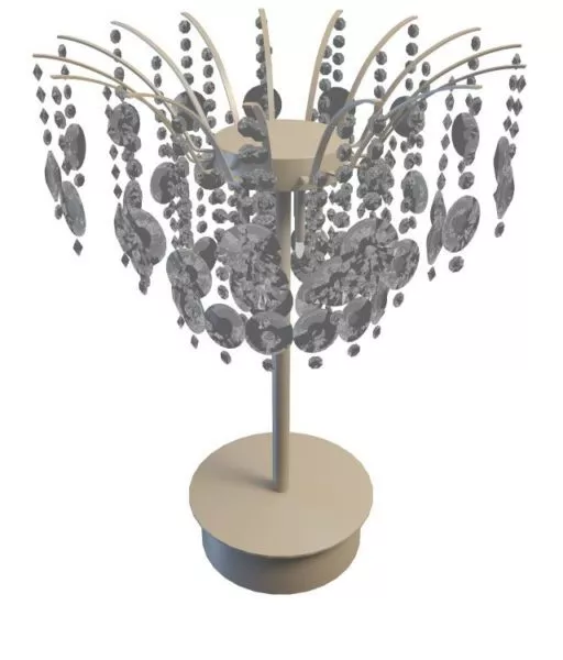 Modern Crystal Chandelier Table Lamp 3d model Modern Crystal Chandelier Table Lamp 3d model