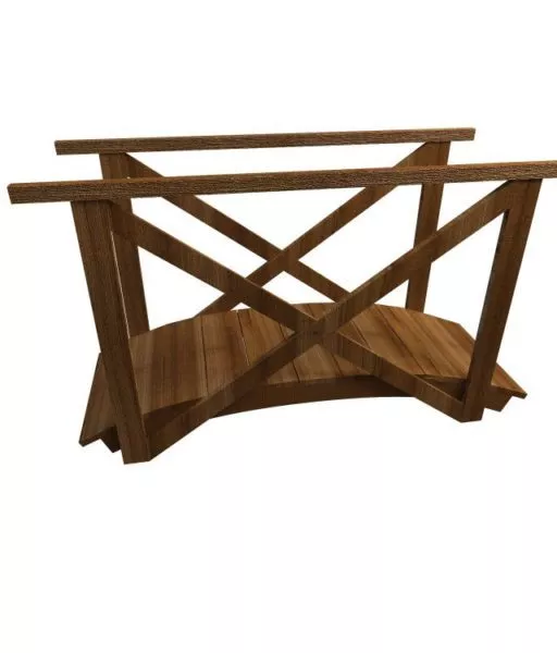Old Medieval Bridge Stone 3d model
