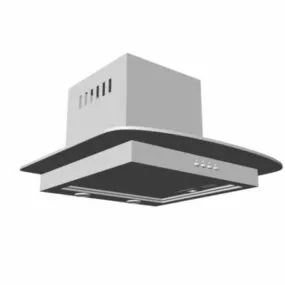 Rectangle Kitchen Ventilation Hood 3d model