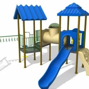 Park Playset Equipment 3d model
