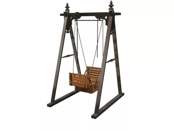 Garden Swing Playset Single Seat 3d model Garden Swing Playset Single Seat 3d model