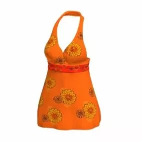 Halter Top Shirt Clothing 3d model