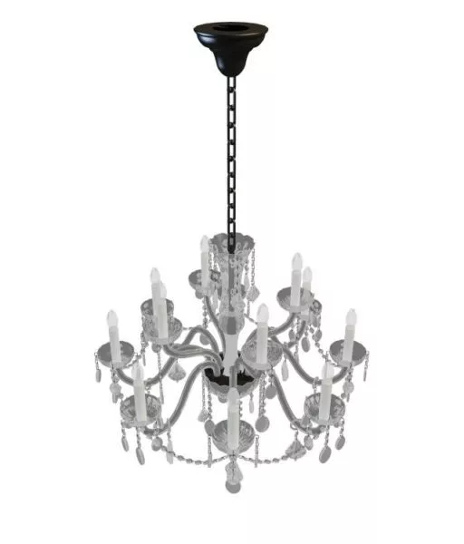 Vintage Old Candelabra Chandelier 3d model Vintage Old Candelabra Chandelier 3d model