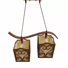Chinese Antique Style Pendant Light 3d model