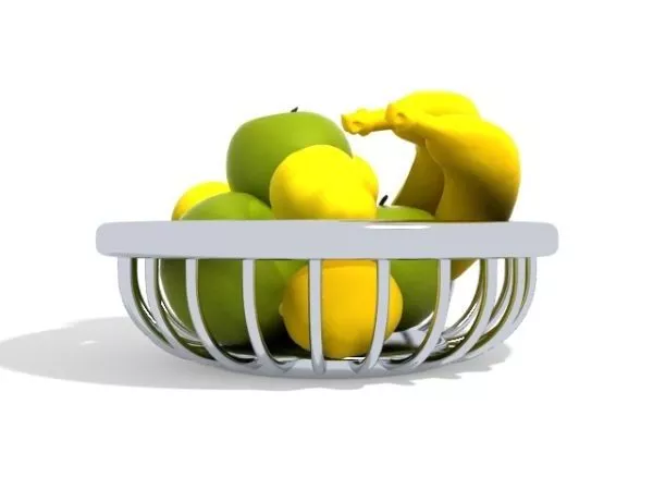 Rattan Baskets 3d model