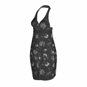 Halter Neck Dress Women Fashion 3d model