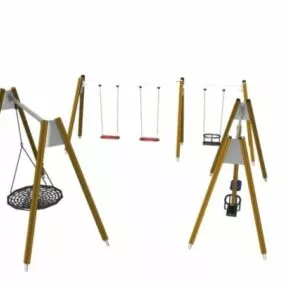 Playground Swing Playset 3d model