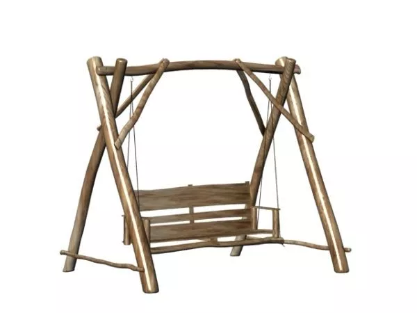 Garden Swing Seat 3d model Garden Swing Seat 3d model