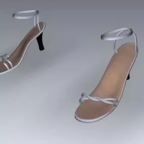 Shigh Heel Sandals For W Omen 3d model