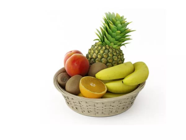 Fruit Apple Orange 3d model