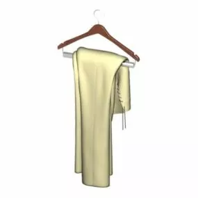Women Dress On Hanger 3d model