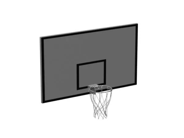 Basketball Hoop With Board 3d model Basketball Hoop With Board 3d model