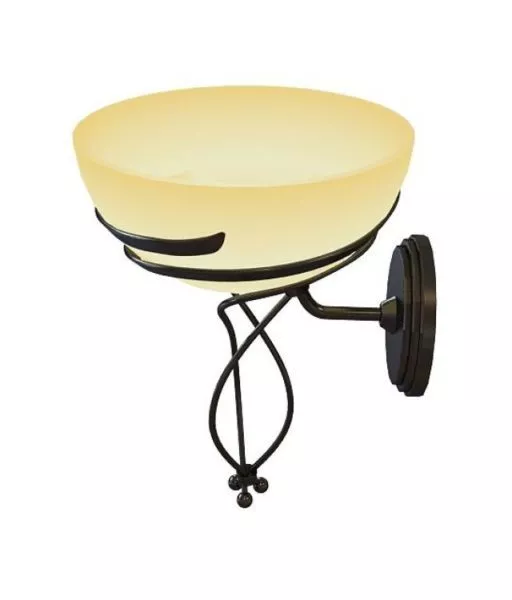 Retro Shade Brass Wall Lamp 3d model Retro Shade Brass Wall Lamp 3d model