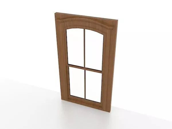 Wood Frame Of Casement Home Window 3d model Wood Frame Of Casement Home Window 3d model
