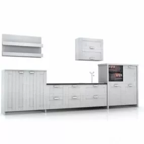 Vintage Style Home Kitchen Cabinet 3d model