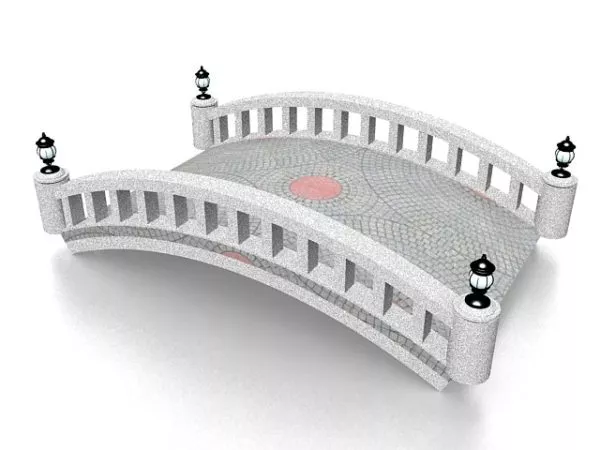 Construction Bridge Cable Stayed 3d model
