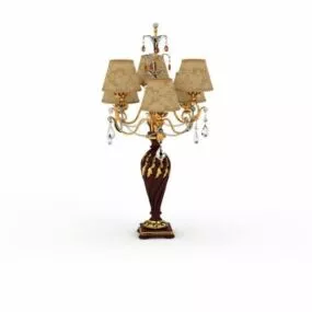 Vintage Chandelier Style Table Lamp 3d model