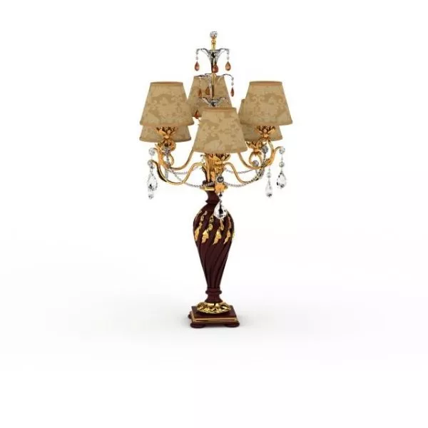 Vintage Chandelier Style Table Lamp 3d model Vintage Chandelier Style Table Lamp 3d model