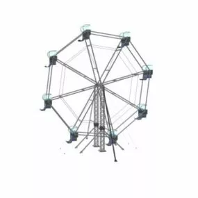 Amusement Ferris Wheel Playset 3d model