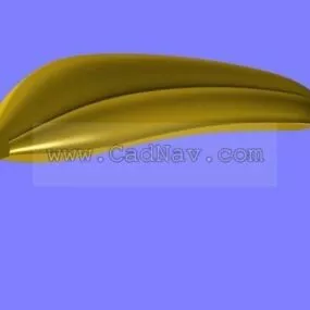 Fruit Single Banana 3d model