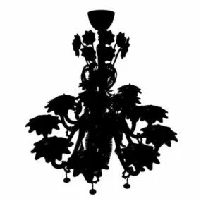 Black Antique Chandelier 3d model