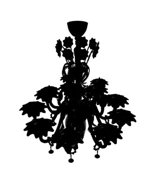 Black Antique Chandelier 3d model Black Antique Chandelier 3d model